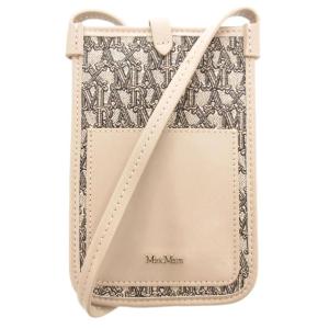 スマホショルダーバッグ 斜め掛け クロスボディ ジャガード ロゴ 総柄 レザー キャンバス ベージュ 14-72-10139