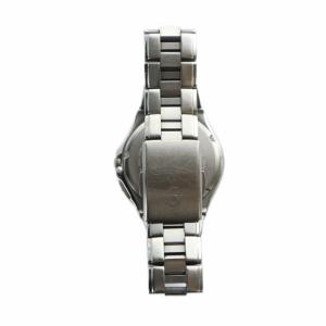 CITIZEN ジャンク品 腕時計 ウォッチ エコドライブ カレンダー付き ソーラー 紺文字盤 シルバー色 H410-T003788
