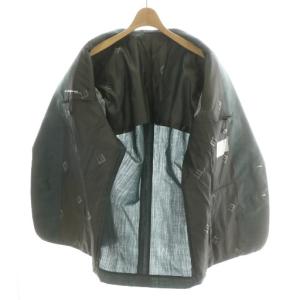 dunhill セットアップ 上下2点セット テーラードジャケット 2B ノーベント 背抜き スラックス テーパード 灰