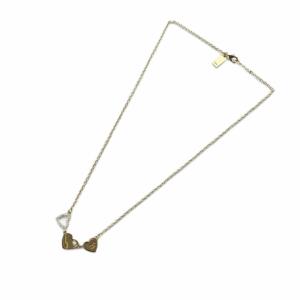 COACH ネックレス アクセサリー ペンダント ロゴ ラインストーン ハート ゴールド色 GY18 /MQ