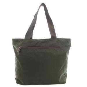 PRADA ハンドバッグ トート 肩掛け 三角プレート トライアングルロゴ ナイロン 緑 グリーン /GV GY18