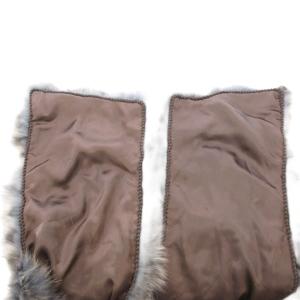 dama collection タグ付き ティペット ストール フォックスファー 毛皮 レオパード柄 茶 ブラウン /JS GY18