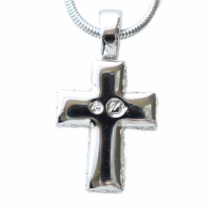 SWAROVSKI ネックレス クリスタル クロス 十字架 シルバー色 GY11 /MQ