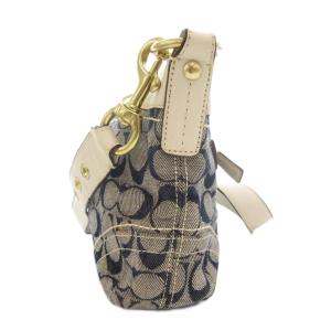 COACH F10561 シグネチャー ショルダーバッグ 斜め掛け クロスボディ キャンバス レザー 白 ホワイト