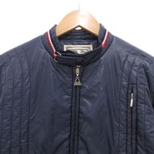 MONCLER GTO ヴィンテージ スキー中綿ジャケット ジップアップ ワッペン刺繍ロゴ ナイロン M 紺 ネイビー