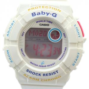 Baby-G BGD-120 腕時計 ウォッチ クォーツ デジタル ロゴ カレンダー付き 白 ホワイト