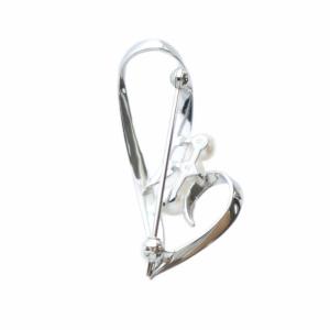 mimi&roger ピンブローチ アクセサリー パール 真珠 5mm シルバー色 GY11 /MQ