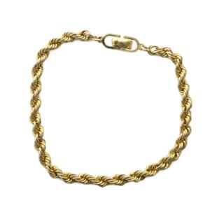 ブレスレット アクセサリー チェーン ロゴ ゴールド色 GY11 /MQ OH