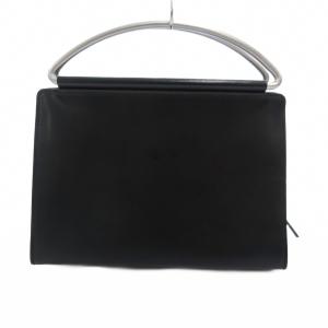 Y'saccs ハンドバッグ ショルダー 2WAY 金属ハンドル 黒 ブラック /JS GY18