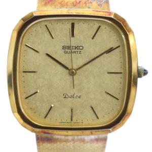 ジャンク品 6030-5200 Dolce 腕時計 クォーツ スクエア ゴールドカラー