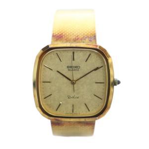 SEIKO ジャンク品 6030-5200 Dolce 腕時計 クォーツ スクエア ゴールドカラー