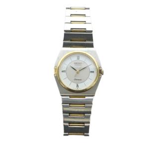 SEIKO 9021-6060 クロノス Chronos 腕時計 ウォッチ クォーツ ロゴ シルバー色 ゴールド色
