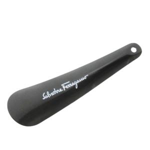 シューホーン 靴べら コンパクト 携帯用 金属 ロゴ 黒 ブラック /CK26 GY11