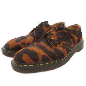 MADE IN ENGLAND 1461 3ホールシューズ ハラコ オセロット柄 UK10 茶 ブラウン