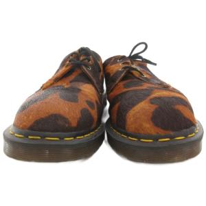 Dr.Martens MADE IN ENGLAND 1461 3ホールシューズ ハラコ オセロット柄 UK10 茶 ブラウン
