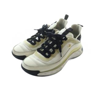 CHANEL スニーカー ココマーク マトラッセソール スエード レザー ファブリック 39.5