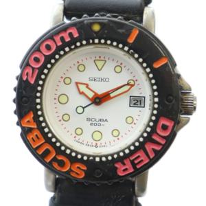 3E35-002C SCUBA スキューバ 200m 腕時計 ダイバーズ ウォッチ クォーツ デイト カレンダー付き