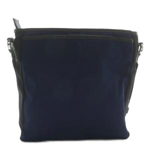 HUNTING WORLD ショルダーバッグ ナイロン レザー ロゴ プリント 紺 ネイビー 黒 ブラック /XZ GY18