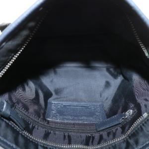 HUNTING WORLD ショルダーバッグ ナイロン レザー ロゴ プリント 紺 ネイビー 黒 ブラック /XZ GY18