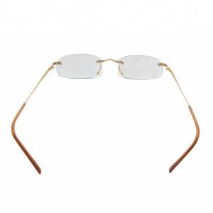 EMPORIO ARMANI 184 773 サングラス リムレス スクエア ロゴ 50 18 135 ゴールドカラー /JS