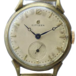 ジャンク品 腕時計 ヴィンテージ アンティーク ウォッチ Cマーク 手巻き スモセコ ゴールドカラー 金色