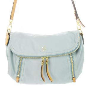 ショルダーバッグ ナイロン レザー 革 ロゴ 青 ブルー /CK4 GY11