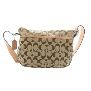 COACH ショルダーバッグ キャンバス レザー シグネチャー ベージュ 6842 /JS GY18