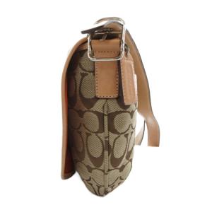 COACH ショルダーバッグ キャンバス レザー シグネチャー ベージュ 6842 /JS GY18