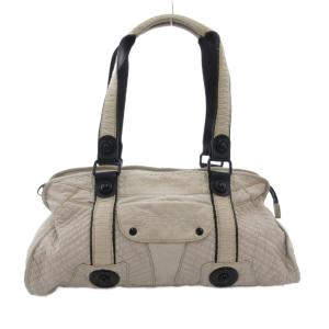 ハンドバッグ ロゴ 白 ホワイト /JS GY18