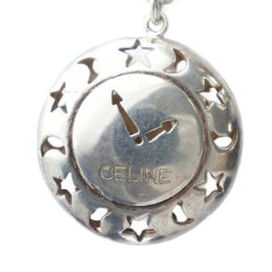 オールドセリーヌ ヴィンテージ ペンダント ネックレス アクセサリー 星 月 時計 スターリングシルバー