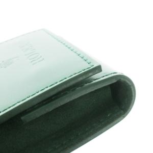 ROLEX 腕時計ケース 携帯用 保管用 レザー 革 スエード ロゴ型押し 緑 グリーン /CK30 GY11