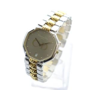 Christian Dior オクタゴン 腕時計 クォーツ デイト カレンダー付き