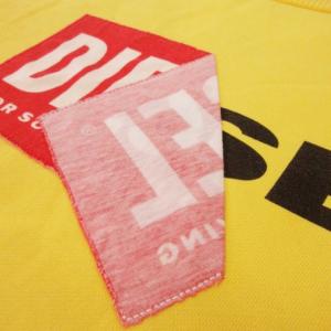 DIESEL トレーナー スウェット クルーネック 丸首 長袖 ロゴ プリント オーバーサイズ S 黄 イエロー /MN12