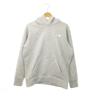 テックエアースウェットワイドフーディ プルパーカー 長袖 ラバーロゴ アウトドア L グレー NT12086