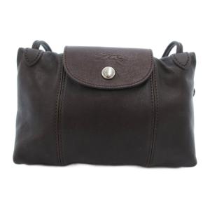 プリアージュ キュイール ショルダーバッグ レザー 茶 ブラウン /JS GY18