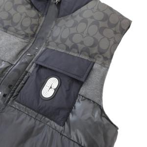 COACH ダウンベスト シグネチャー S ブラック