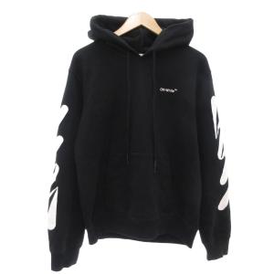 Off-White WAVE DIAG SLIM パーカー プルオーバー M ブラック