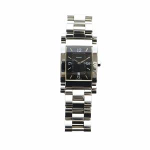 COACH W514 腕時計 ウォッチ クォーツ スクエア カレンダー付き 黒文字盤 ロゴ シルバー色 GY11 /MQ