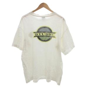 オールドステューシー 黒タグ後期 80s ヴィンテージ Tシャツ XL ホワイト