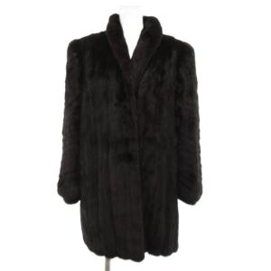 ファーコート ミンクファー ブラウン