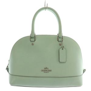 ハンドバッグ ショルダー 2WAY レザー ロゴ シルバー金具 ミントグリーン F37217 /XZ GY11