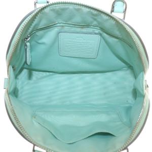COACH ハンドバッグ ショルダー 2WAY レザー ロゴ シルバー金具 ミントグリーン F37217 /XZ GY11