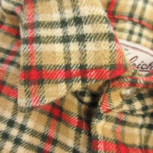 WOOLRICH 90s 筆記タグ ヴィンテージ ネルシャツ 長袖 コットン チェック 総柄 M ベージュ /AO19 GY11