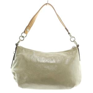 COACH ポピー POPPY ハンドバッグ ショルダー 2WAY レザー ラメ ロゴ ベージュ 14534 /XZ