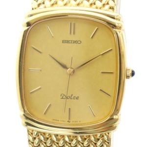 7741-5110 Dolce 腕時計 クォーツ スクエア ゴールドカラー