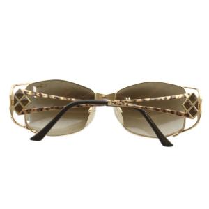 CAZAL 眼鏡 サングラス チタンフレーム グラデーション ヒョウ柄 レオパード ロゴ 5516-130 茶色 ブラウン