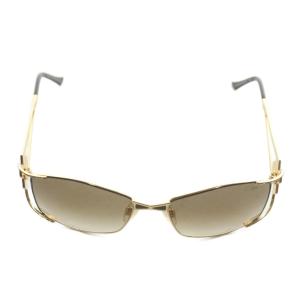 CAZAL 眼鏡 サングラス チタンフレーム グラデーション ヒョウ柄 レオパード ロゴ 5516-130 茶色 ブラウン