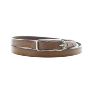 HERMES アピ3 ブレスレット アクセサリー レザー 3連 茶 ブラウン GY11 /MQ OH