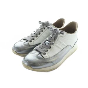HERMES Quick ローカットスニーカー 37 シルバーカラー 181127Z