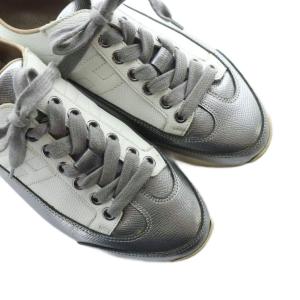 HERMES Quick ローカットスニーカー 37 シルバーカラー 181127Z